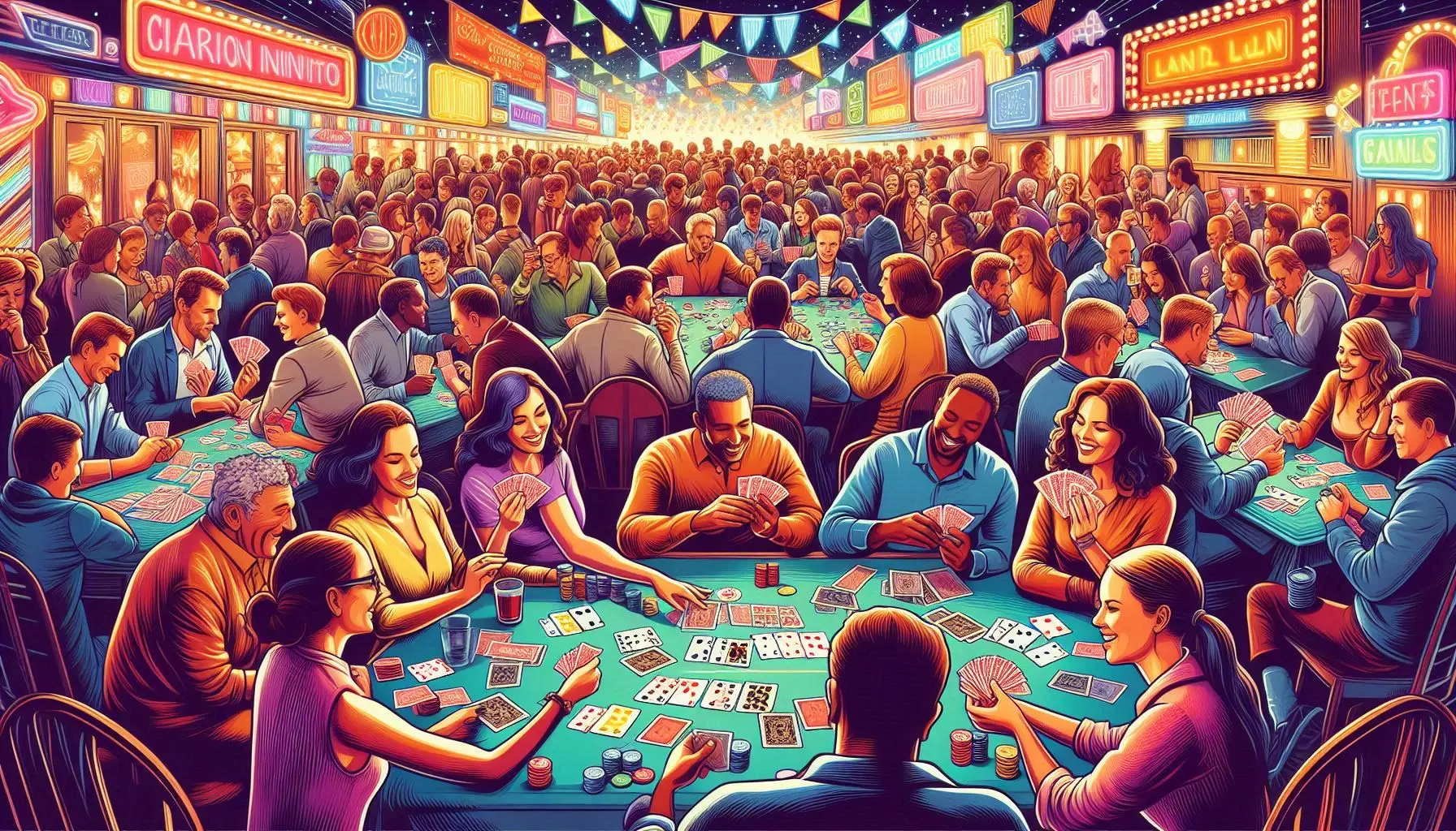 who plays card games?